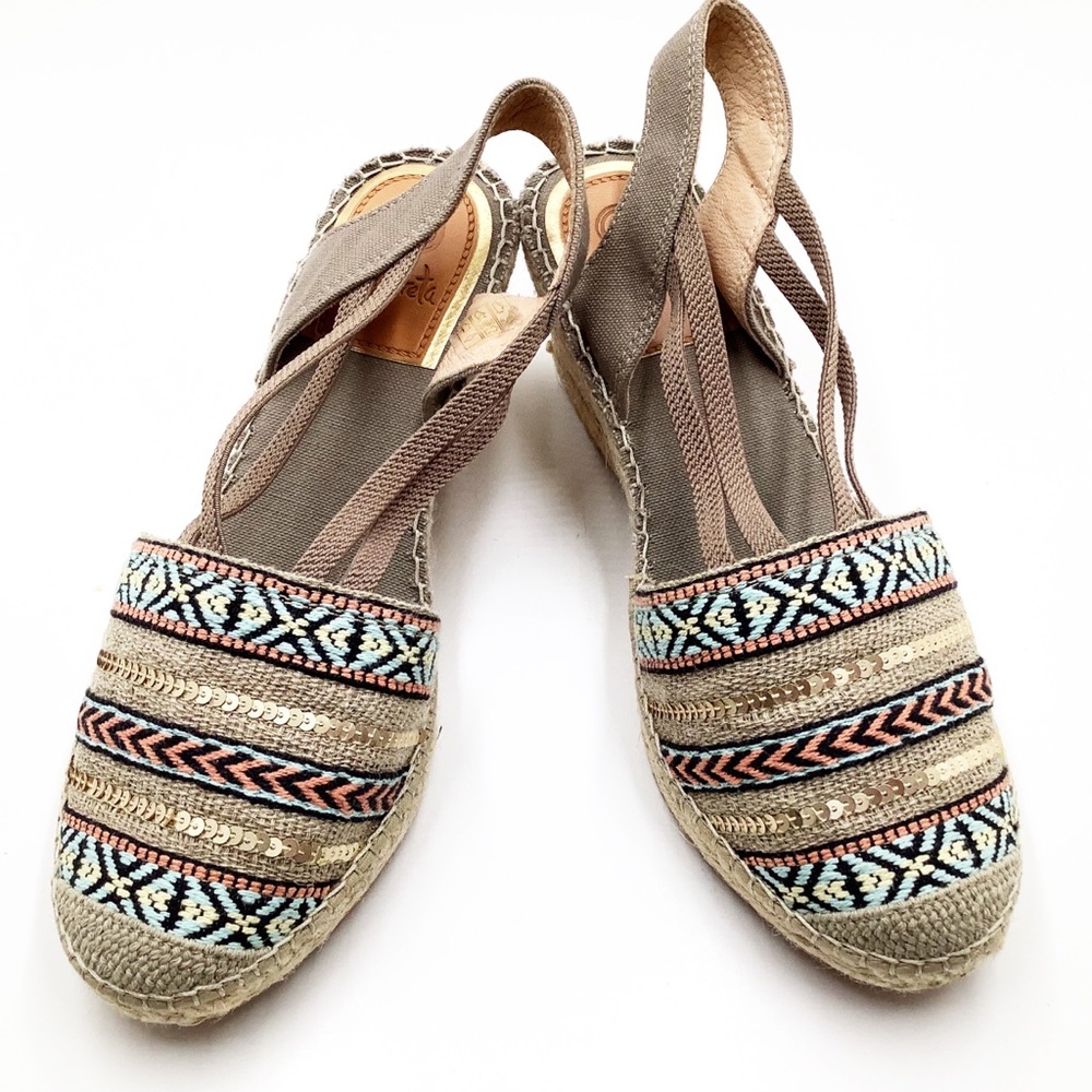 {Vidorreta}Patterned Sequin Espadrilles - image 5